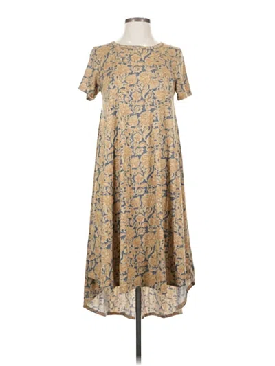 Pre-owned Lularoe Casual Dress In Brown