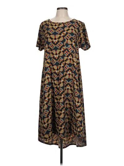Pre-owned Lularoe Casual Dress In Brown