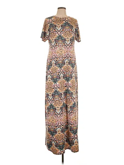 Pre-owned Lularoe Casual Dress In Brown
