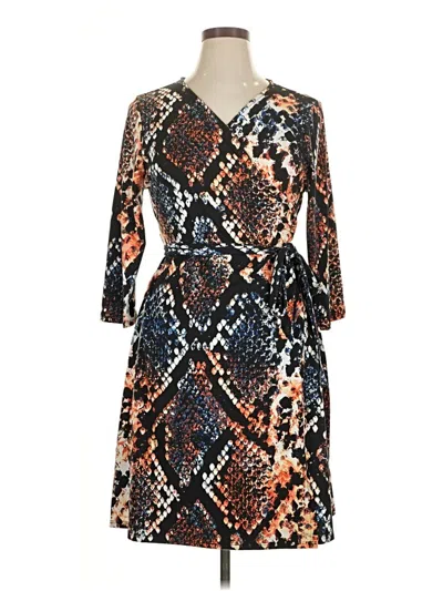 Pre-owned Lularoe Casual Dress In Brown