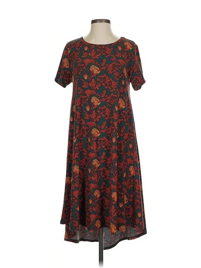 Pre-owned Lularoe Casual Dress In Brown