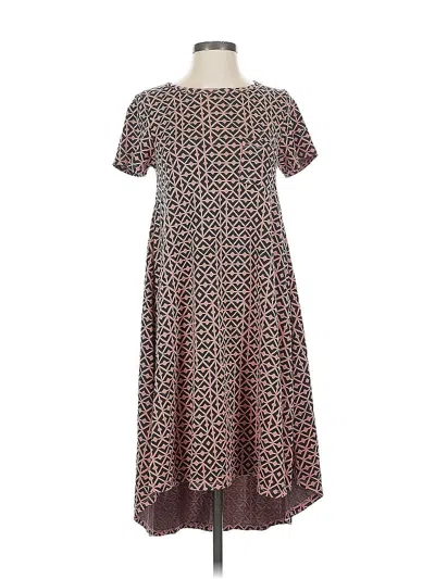 Pre-owned Lularoe Casual Dress In Brown