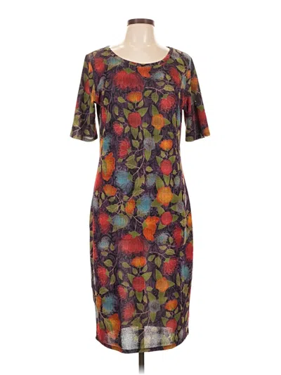 Pre-owned Lularoe Casual Dress In Brown