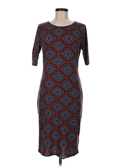 Pre-owned Lularoe Casual Dress In Brown