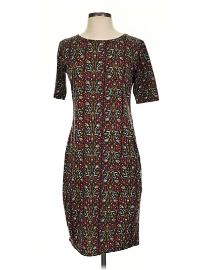 Pre-owned Lularoe Casual Dress In Brown