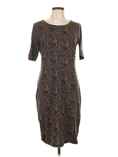 Pre-owned Lularoe Casual Dress In Brown