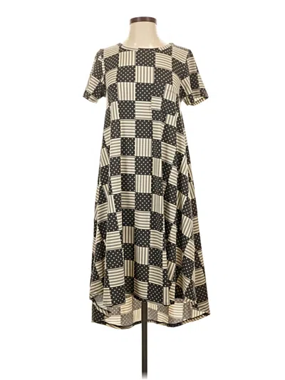 Pre-owned Lularoe Casual Dress In Brown