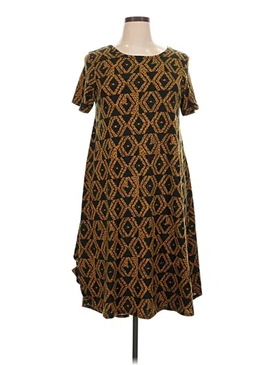 Pre-owned Lularoe Casual Dress In Brown