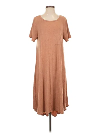 Pre-owned Lularoe Casual Dress In Brown