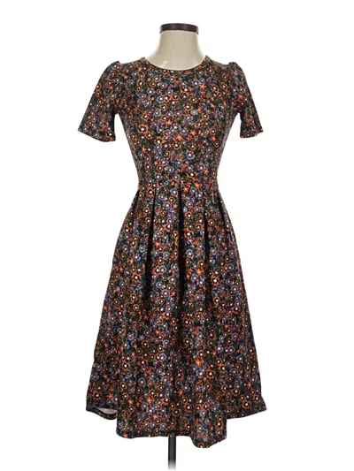 Pre-owned Lularoe Casual Dress In Brown