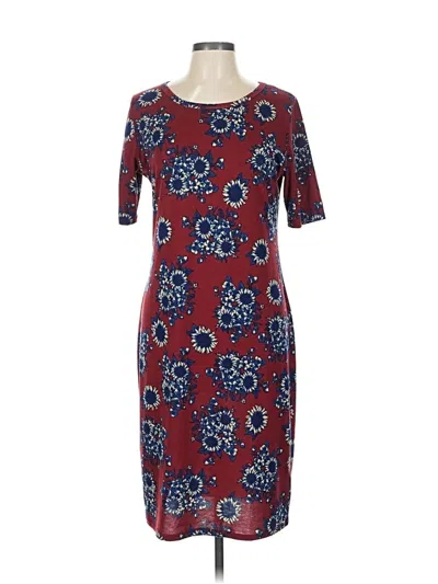 Pre-owned Lularoe Casual Dress In Burgundy