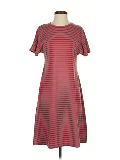 Pre-owned Lularoe Casual Dress In Burgundy
