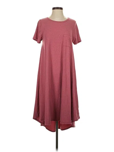 Pre-owned Lularoe Casual Dress In Burgundy