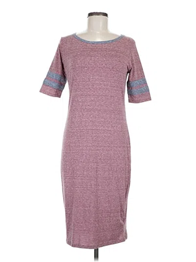 Pre-owned Lularoe Casual Dress In Burgundy
