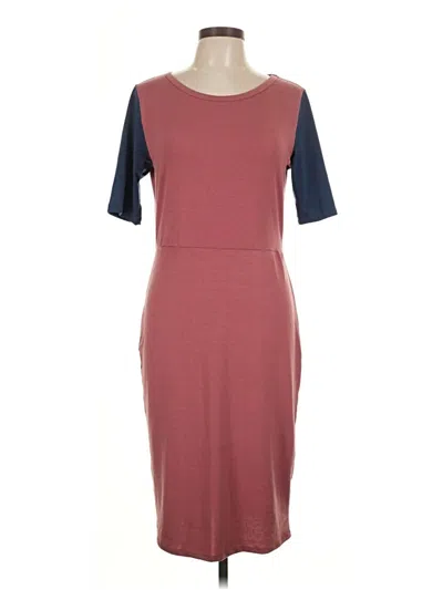 Pre-owned Lularoe Casual Dress In Burgundy