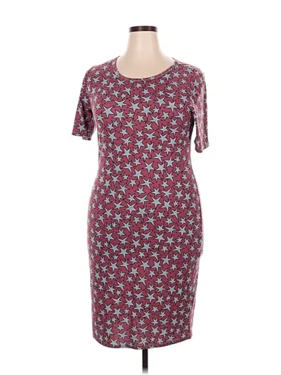 Pre-owned Lularoe Casual Dress In Burgundy