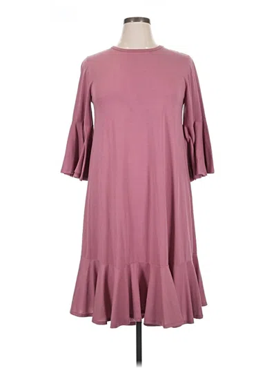 Pre-owned Lularoe Casual Dress In Burgundy