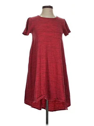 Pre-owned Lularoe Casual Dress In Burgundy