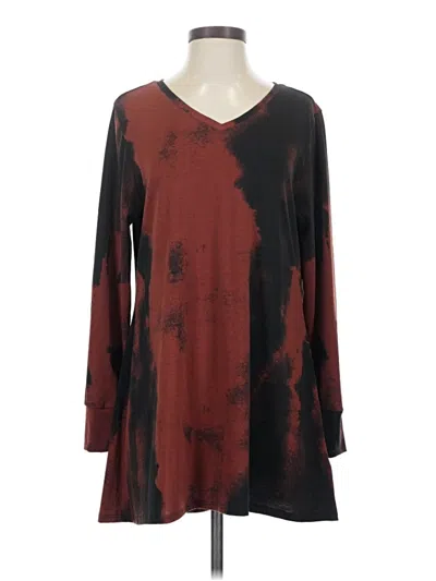 Pre-owned Lularoe Casual Dress In Burgundy