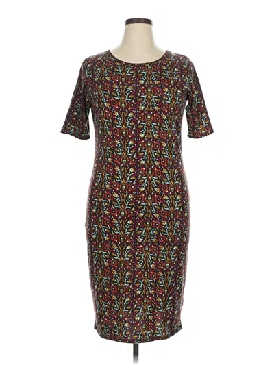 Pre-owned Lularoe Casual Dress In Burgundy