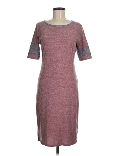 Pre-owned Lularoe Casual Dress In Burgundy