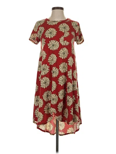 Pre-owned Lularoe Casual Dress In Burgundy