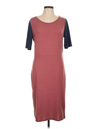 Pre-owned Lularoe Casual Dress In Burgundy