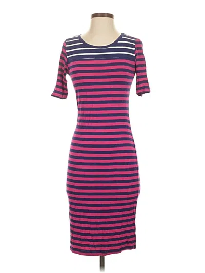 Pre-owned Lularoe Casual Dress In Burgundy