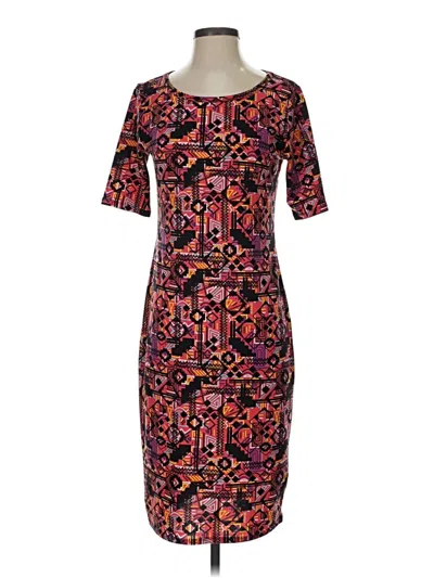 Pre-owned Lularoe Casual Dress In Burgundy