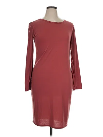 Pre-owned Lularoe Casual Dress In Burgundy