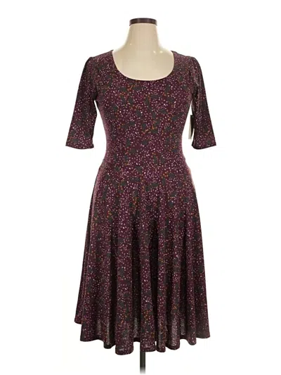 Lularoe Casual Dress In Burgundy
