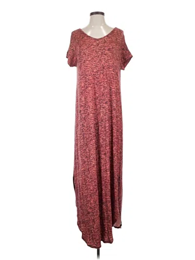 Pre-owned Lularoe Casual Dress In Burgundy