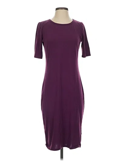 Pre-owned Lularoe Casual Dress In Burgundy