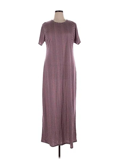 Pre-owned Lularoe Casual Dress In Burgundy