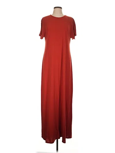 Pre-owned Lularoe Casual Dress In Burgundy