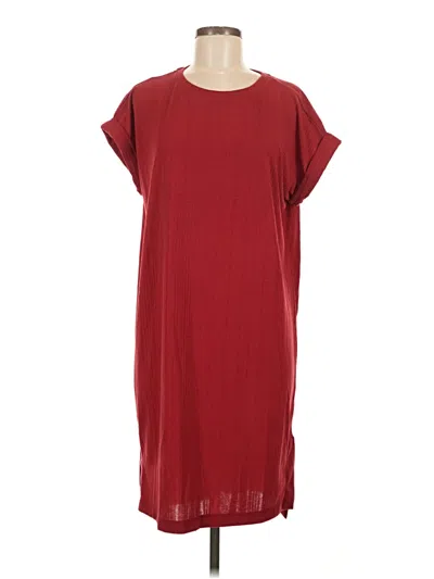 Pre-owned Lularoe Casual Dress In Burgundy