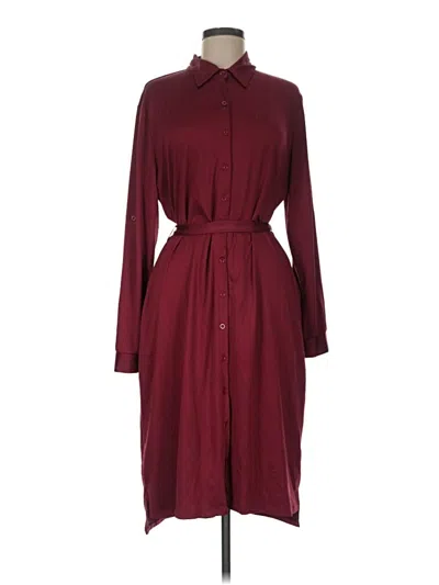 Pre-owned Lularoe Casual Dress In Burgundy