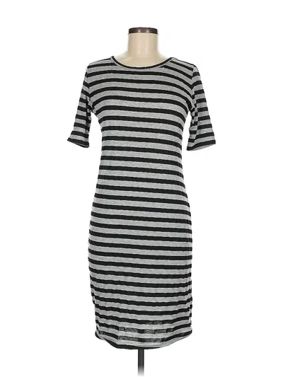 Pre-owned Lularoe Casual Dress In Gray