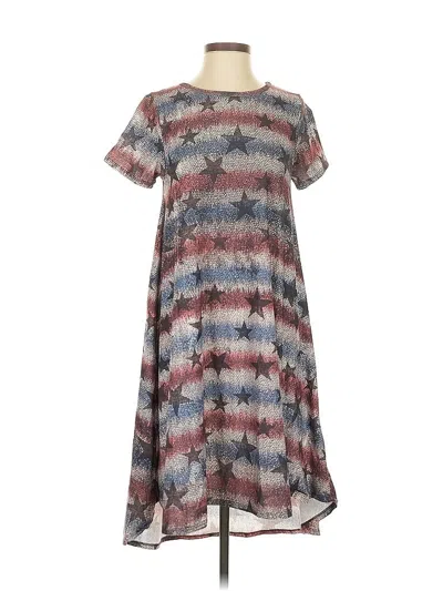 Pre-owned Lularoe Casual Dress In Gray