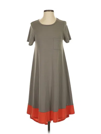 Pre-owned Lularoe Casual Dress In Gray