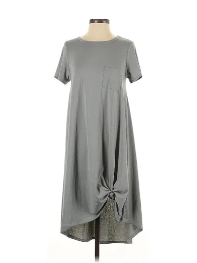 Pre-owned Lularoe Casual Dress In Gray