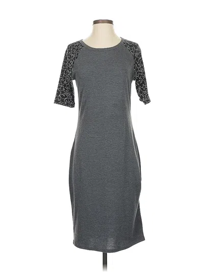 Pre-owned Lularoe Casual Dress In Gray