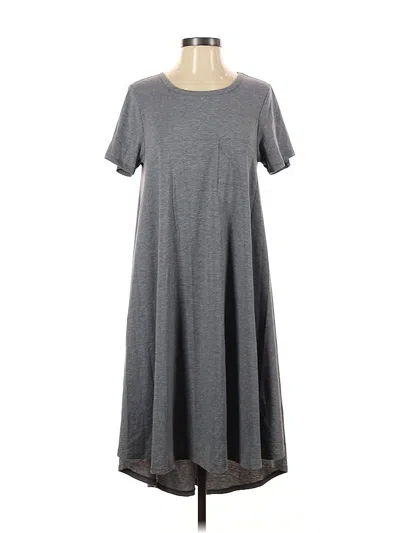 Pre-owned Lularoe Casual Dress In Gray