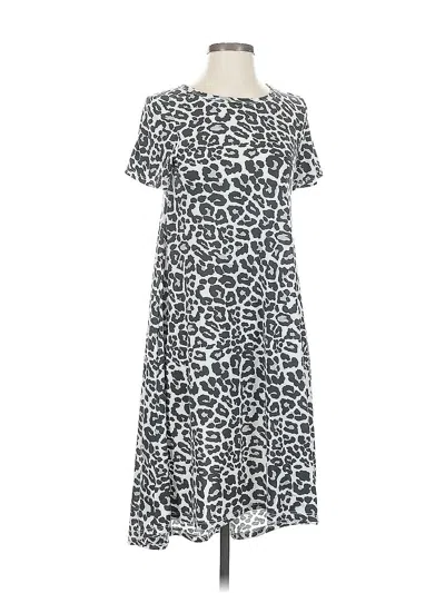 Pre-owned Lularoe Casual Dress In Gray