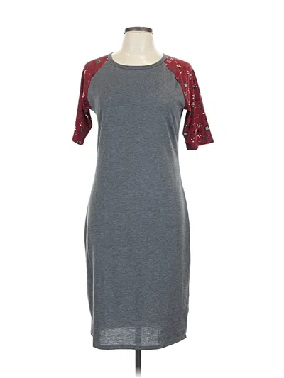 Pre-owned Lularoe Casual Dress In Gray