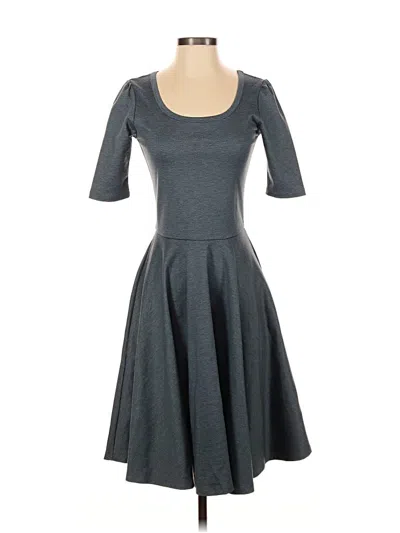 Pre-owned Lularoe Casual Dress In Gray