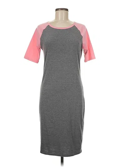 Pre-owned Lularoe Casual Dress In Gray