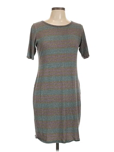 Pre-owned Lularoe Casual Dress In Gray
