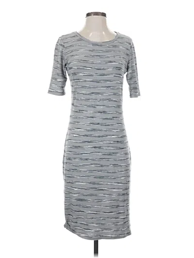 Pre-owned Lularoe Casual Dress In Gray