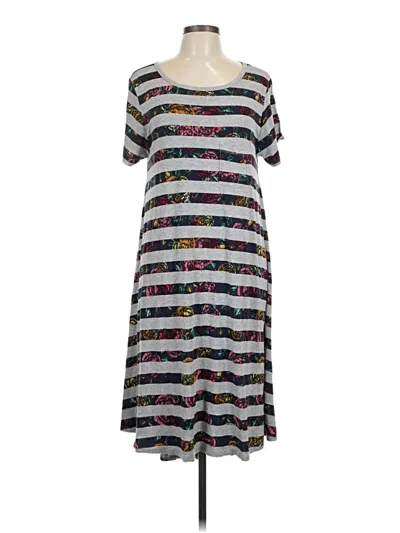 Pre-owned Lularoe Casual Dress In Gray